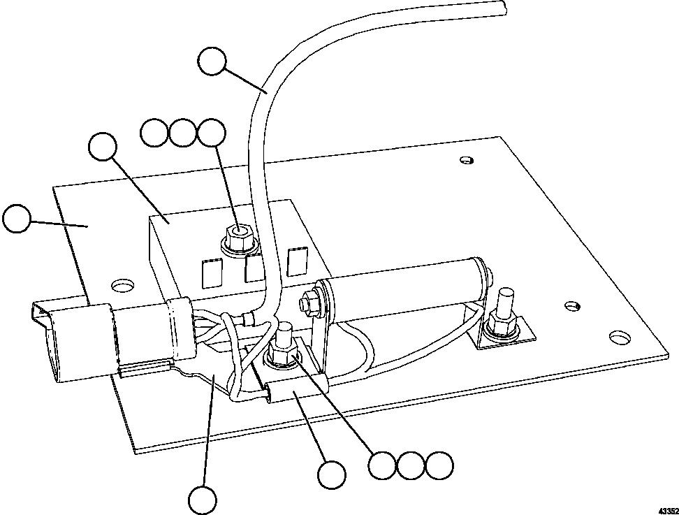 HARNESS, DIMMER XB9657 KOMATSU