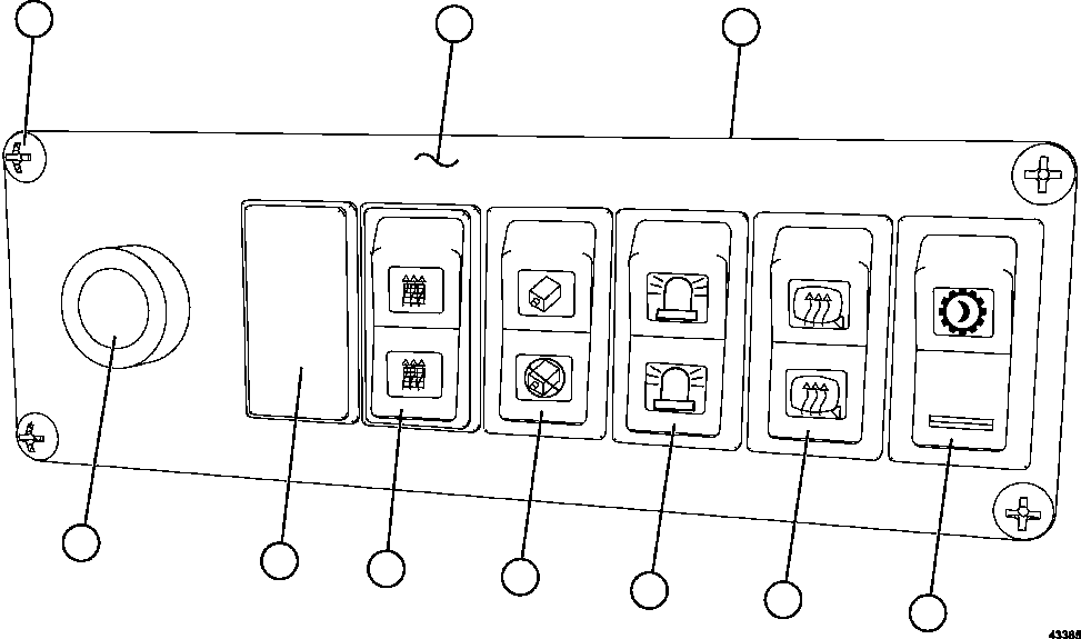 SWITCH, CAMERA SYSTEM (OPTIONAL) PC3206 KOMATSU