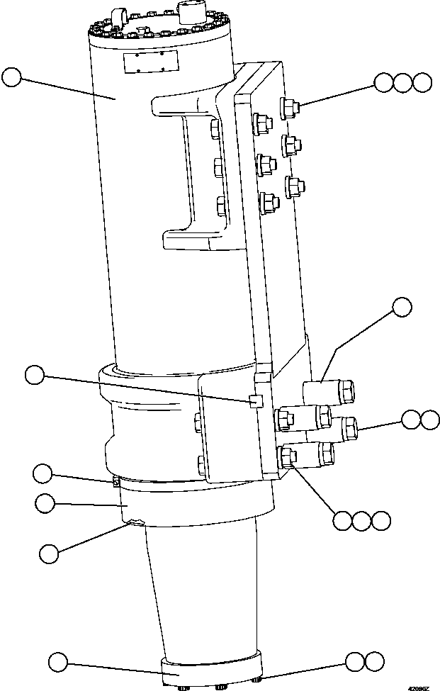 FRONT SUSPENSION ASSEMBLY (SEE INDEX) 58E-50-00020 KOMATSU