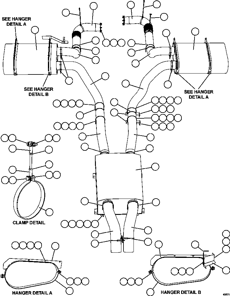 SILENCER, PRIMARY PC3412 KOMATSU