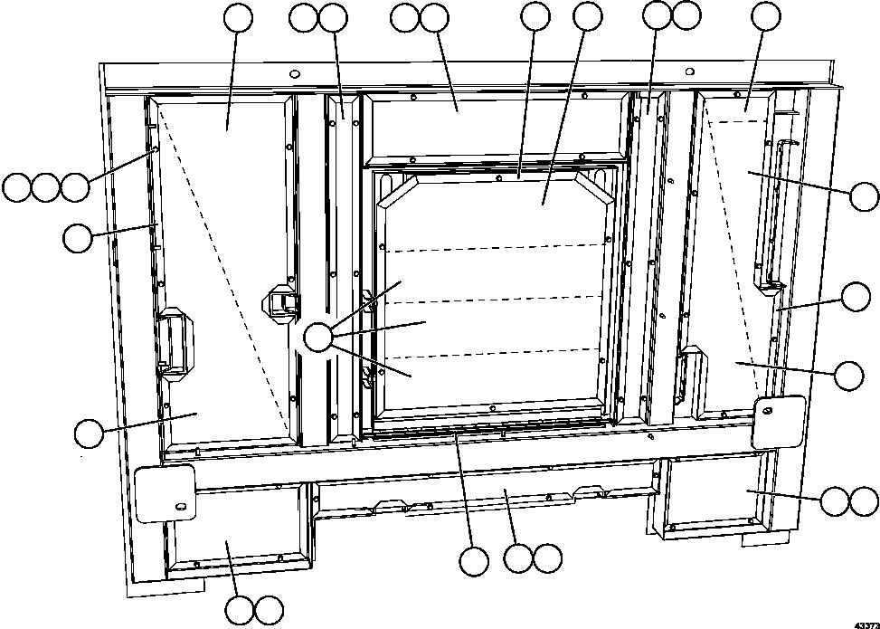 COVER, PERFORATED XC1371 KOMATSU