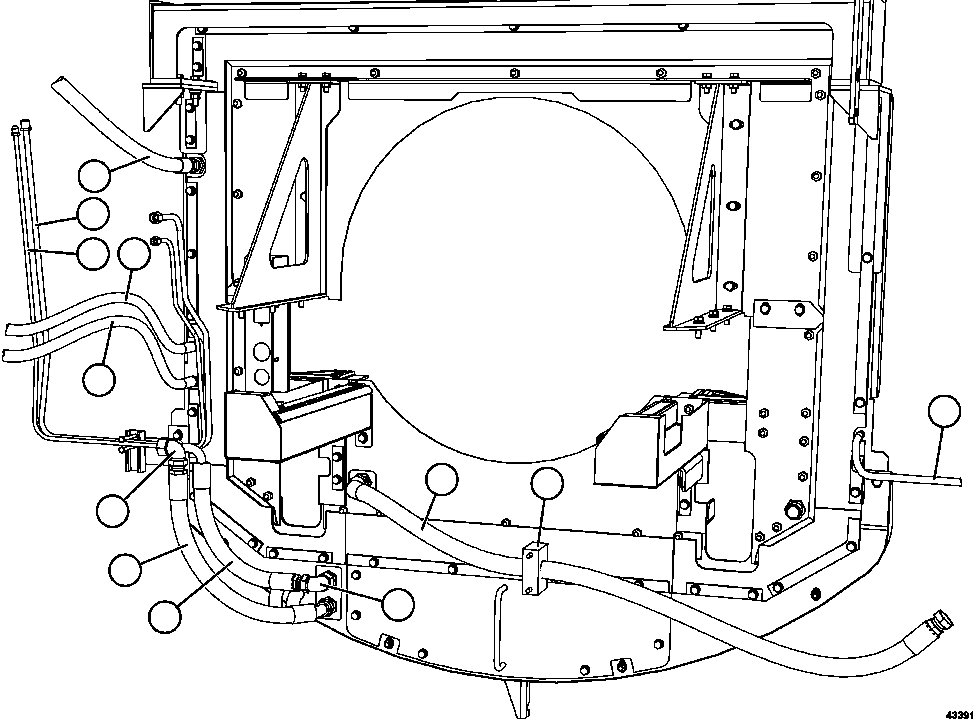 HOSE (STEERING CYLINDER) HA8864 KOMATSU