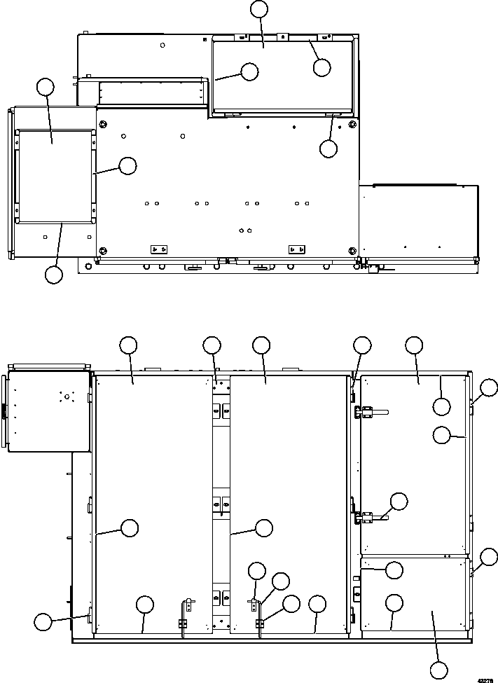 DOOR ASSEMBLY, LH 58E-43-00440 KOMATSU