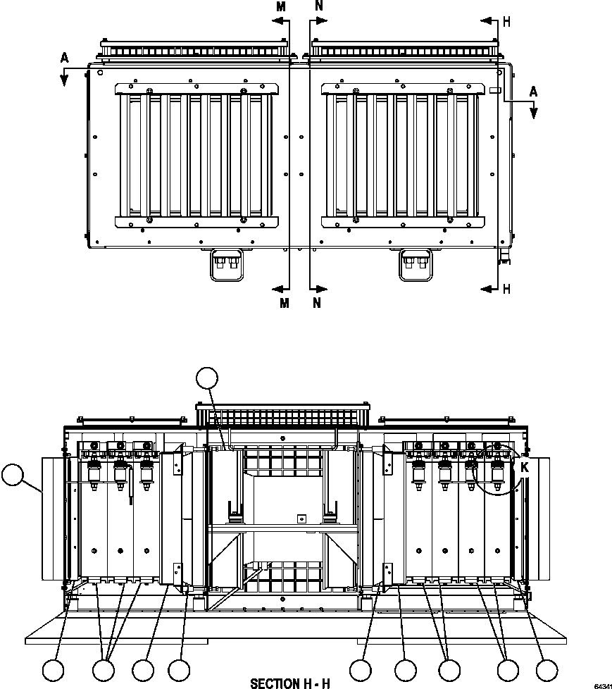 RETARDER HOUSING WITH COVERS XA4523 KOMATSU