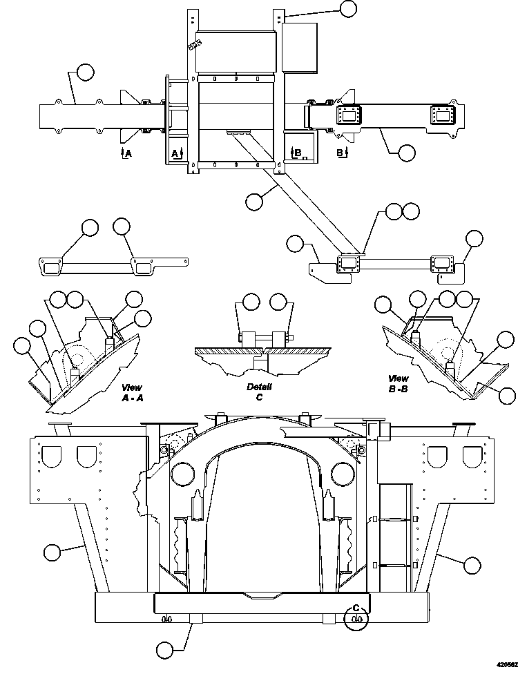 KIT, TOW BUMPER (2) 58E-00-00400 KOMATSU