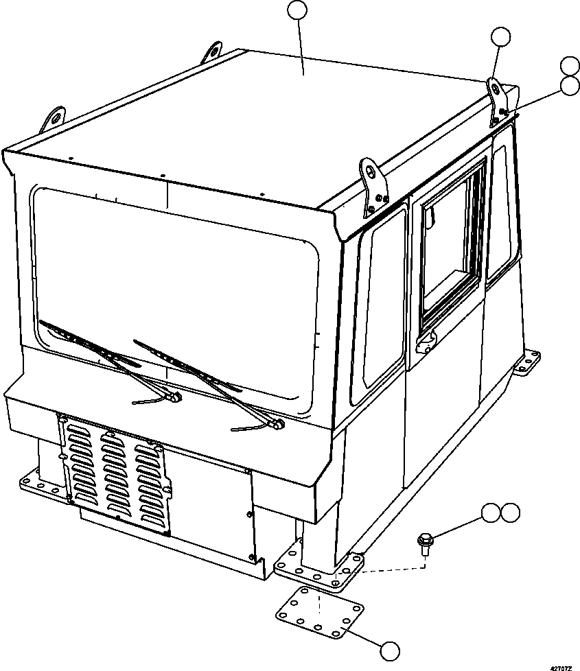 Кабина в сборе X83-00-03030 KOMATSU