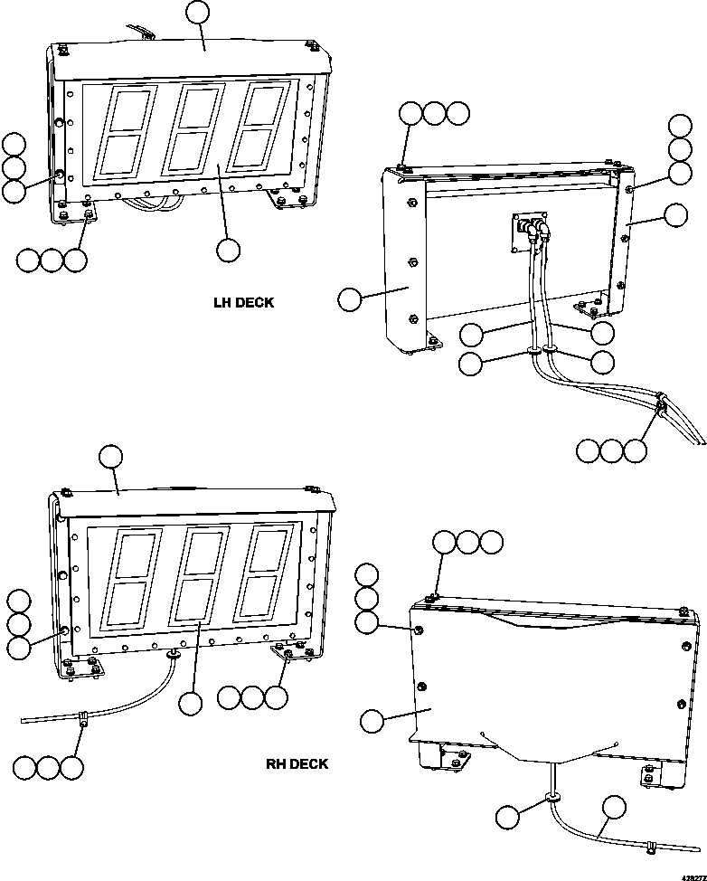 CABLE (AUXILIARY BOX/LH SCOREBOARD) 58E-06-01850 KOMATSU