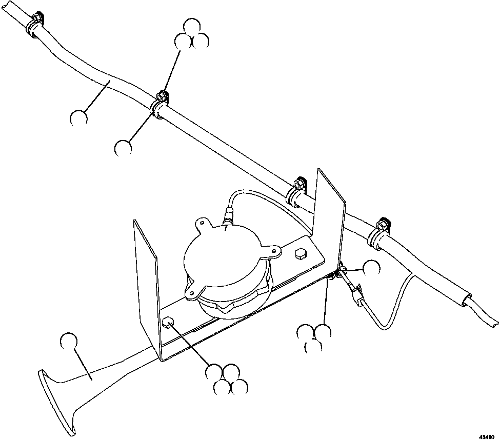 HARNESS, LH DECK 58E-06-00090 KOMATSU