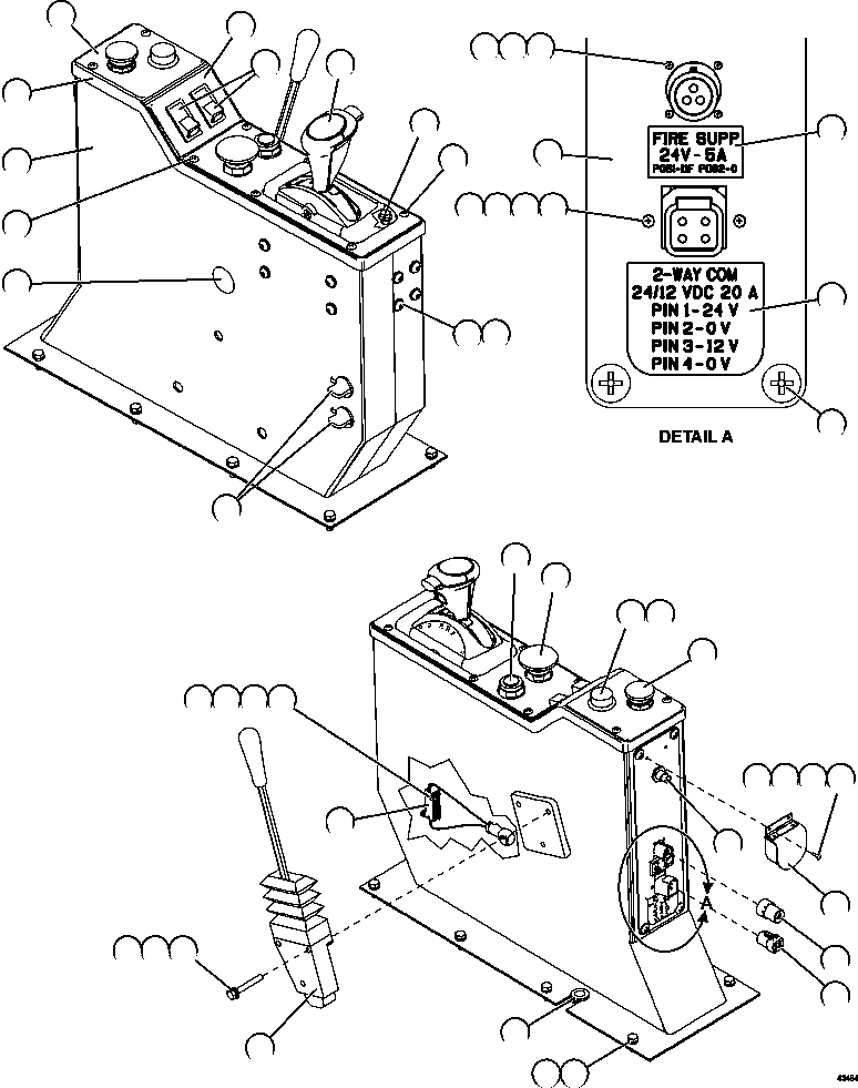Разъём - 4 PIN (1) PC2707 KOMATSU
