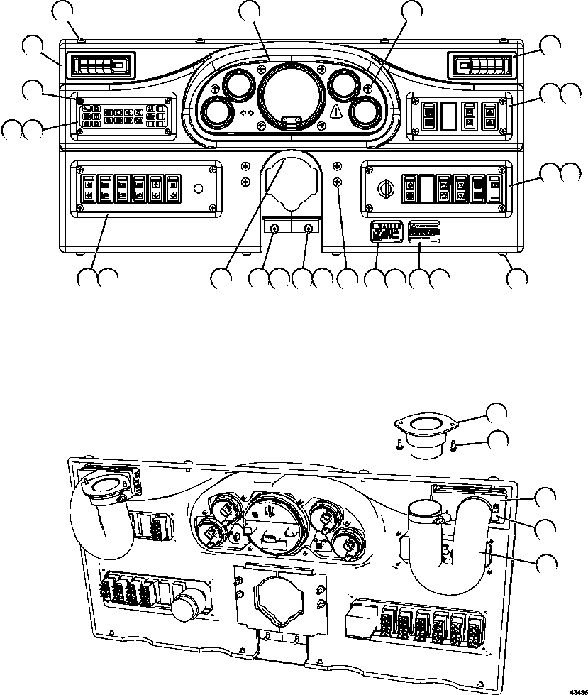 PANEL, STATUS LIGHT PC3588 KOMATSU