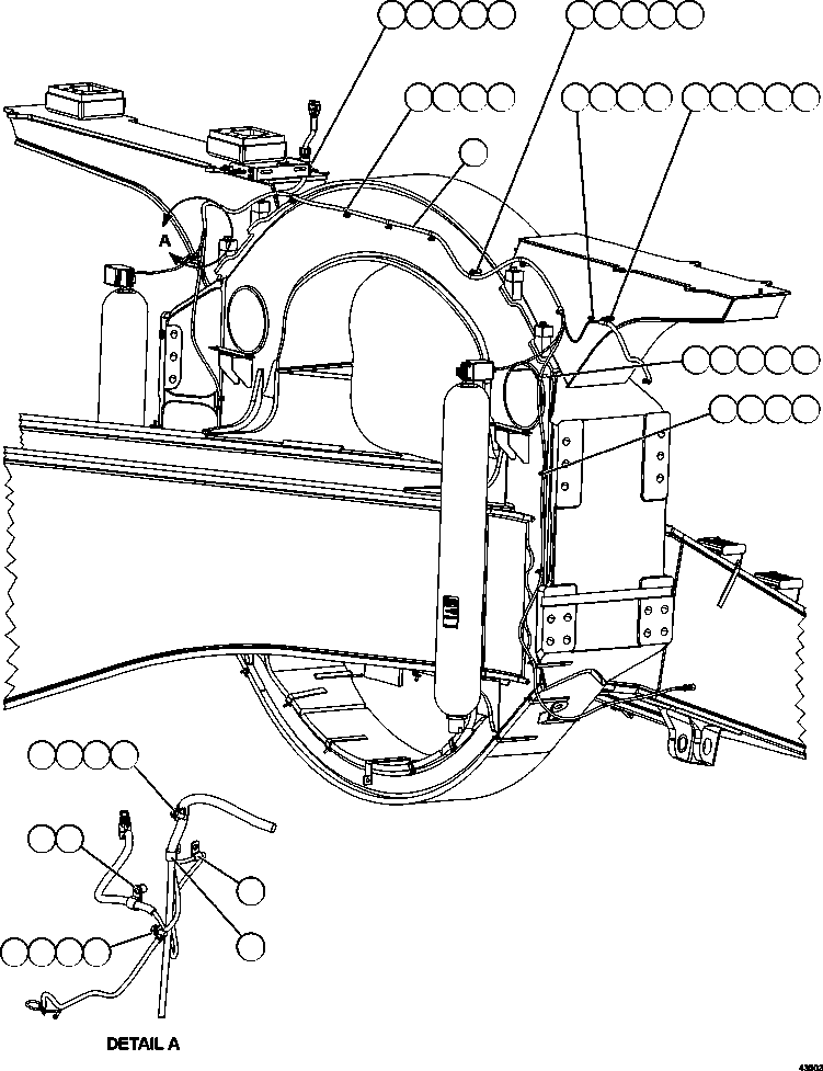 HARNESS, FRONT WHEEL SPEED SENSOR 58E-06-00910 KOMATSU