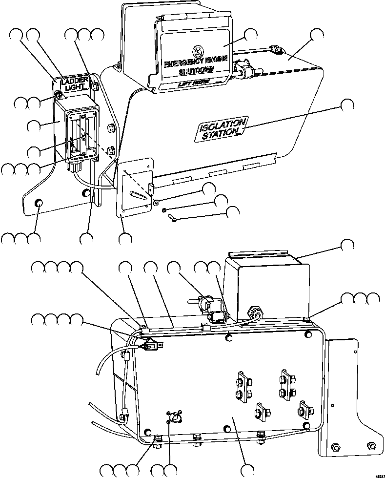 BOX, ISOLATION 58E-06-02090 KOMATSU
