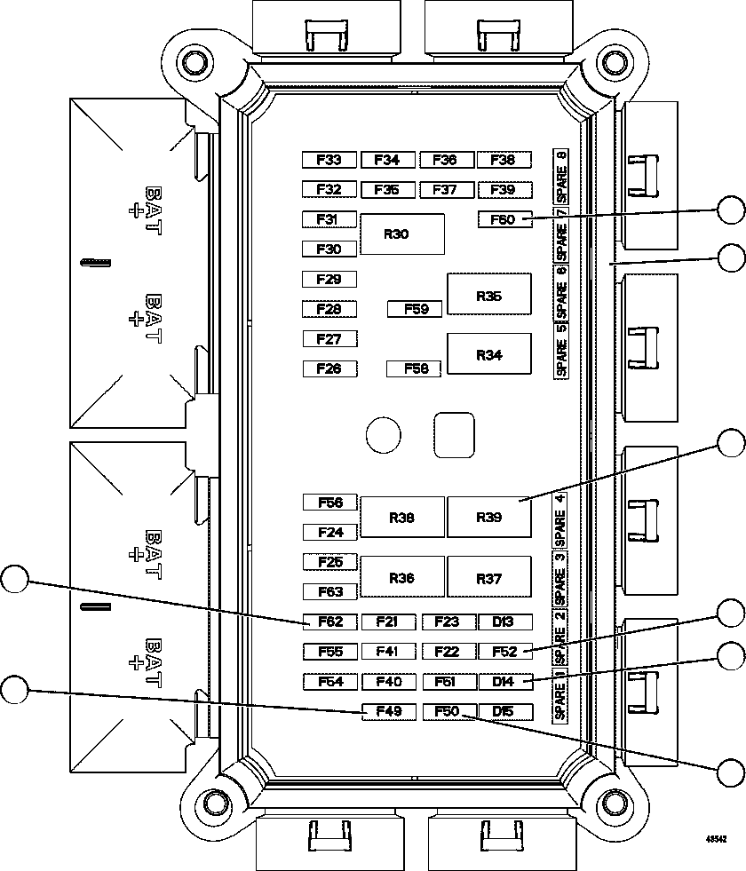 VEHICLE ELECTRICAL CENTER 58E-06-10520 KOMATSU