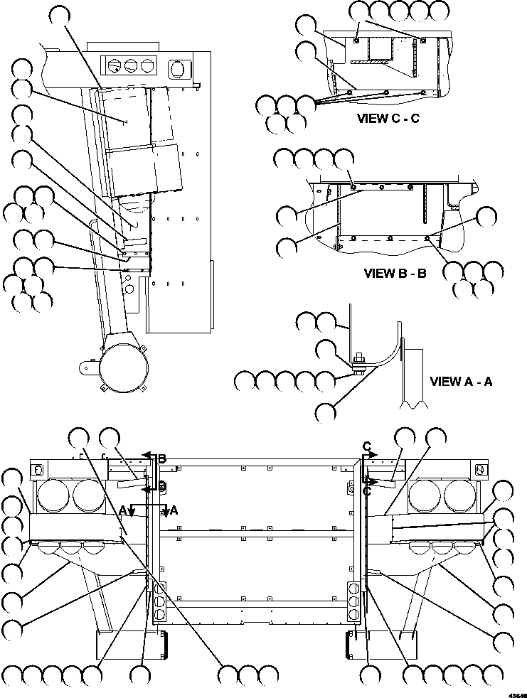 PANEL, LOWER SIDE - LH 58E-80-02570 KOMATSU
