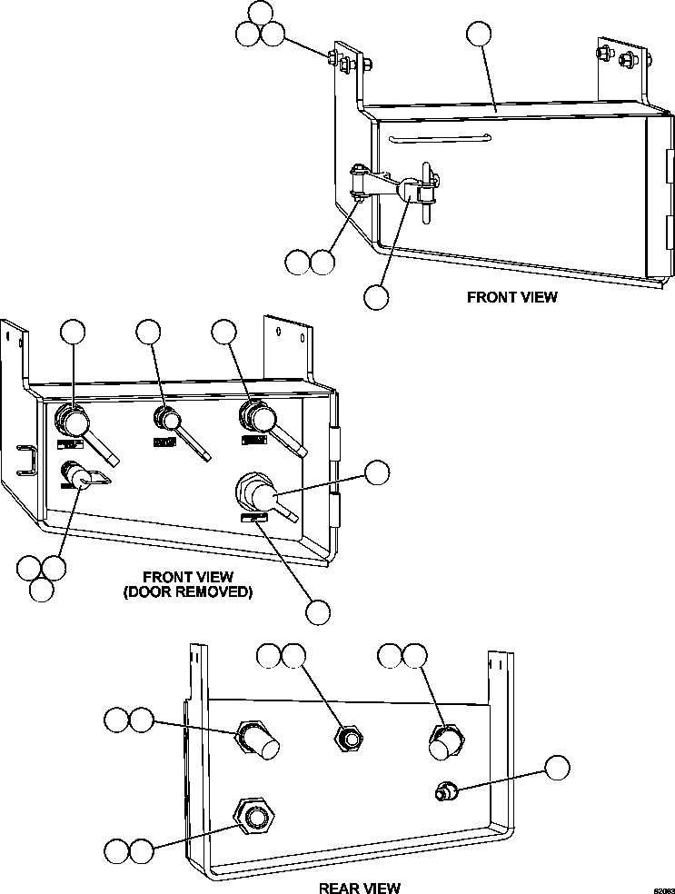 LATCH, RUBBER PC6842 KOMATSU