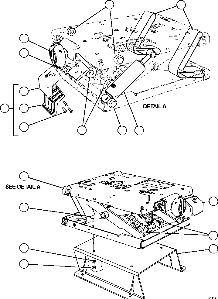 ADJUSTMENT KNOB ASSEMBLY 58B-00-00900 KOMATSU