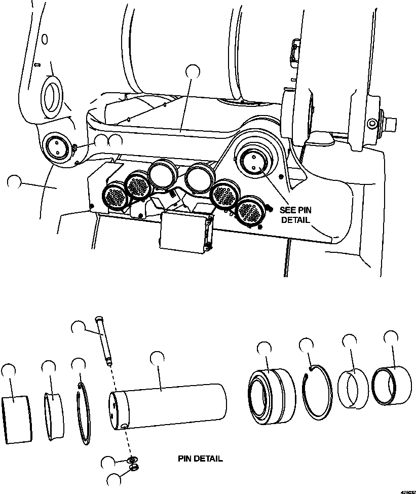 AXLE HOUSING ASSEMBLY 58E-22-00131 KOMATSU