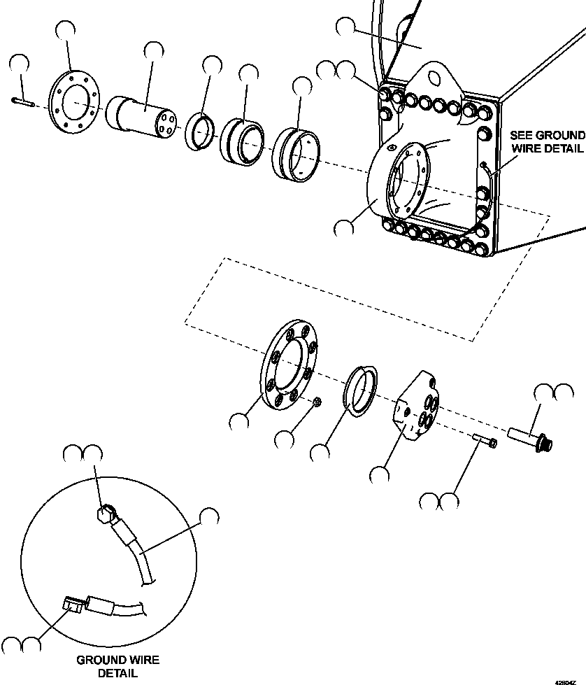 AXLE HOUSING 58E-22-00141 KOMATSU