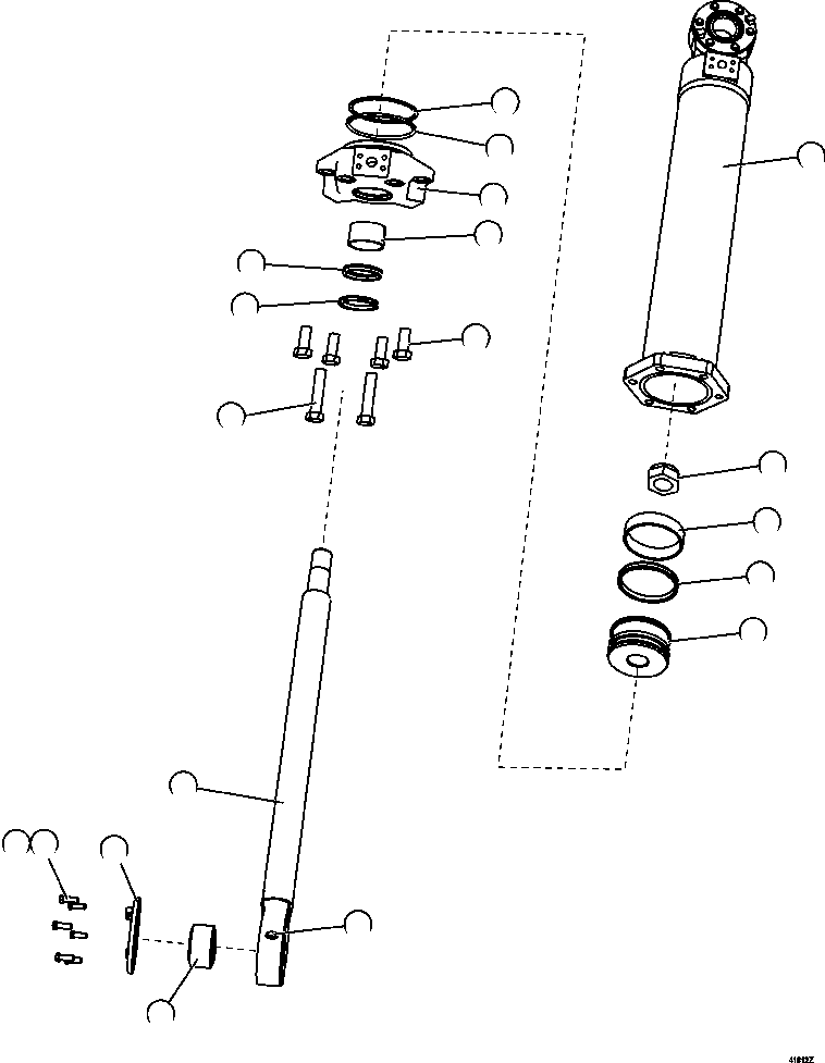 NOTE: (1) INCLUDED IN 58E-SC-AK010 SEAL KIT. 58E-SC-AK010 KOMATSU