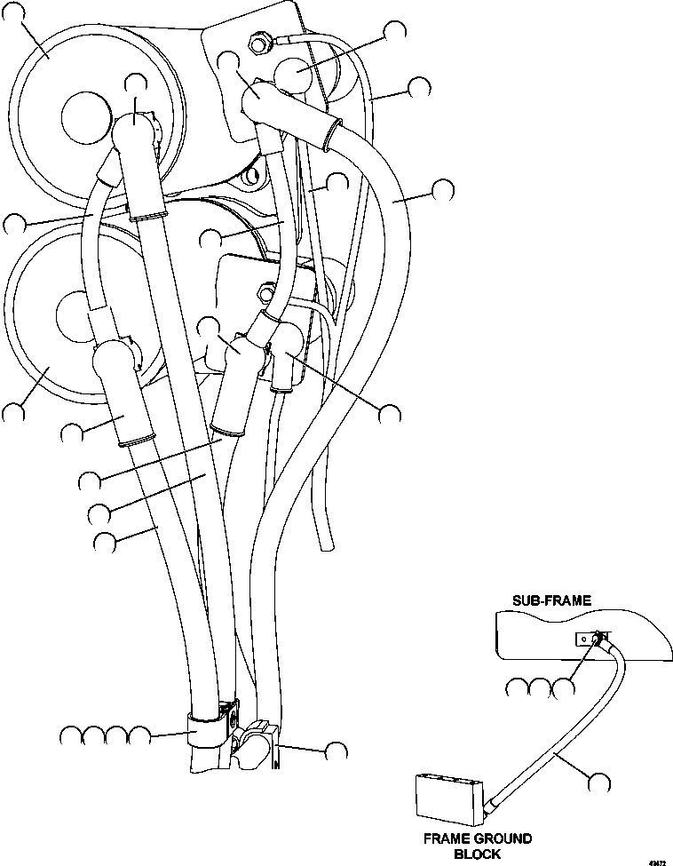 HARNESS, EXTERNAL ENGINE 58E-06-01231 KOMATSU