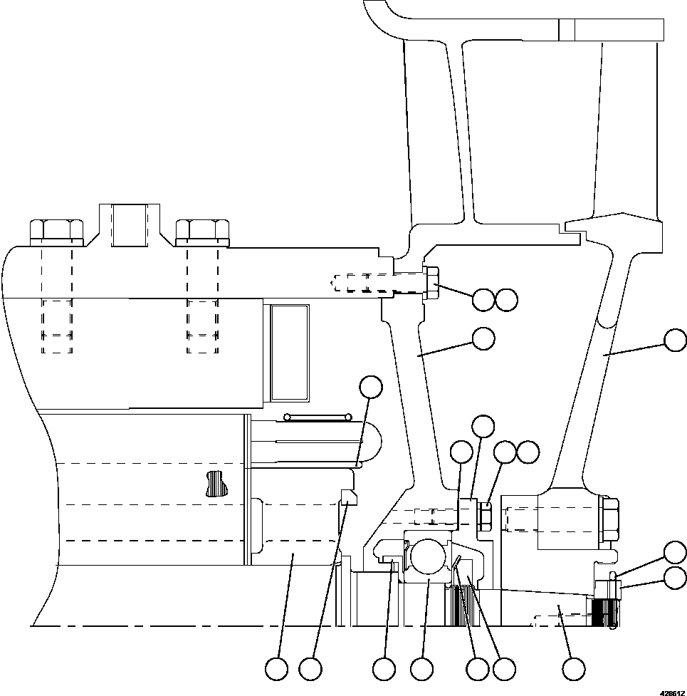 Вал XA6201 KOMATSU