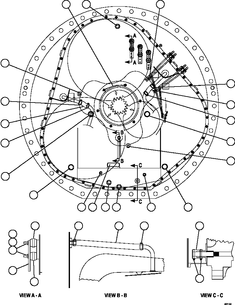 (3) INCLUDED IN 58E-WM-AK030 WHEEL MOTOR OVERHAUL KIT. 58E-WM-AK030 KOMATSU