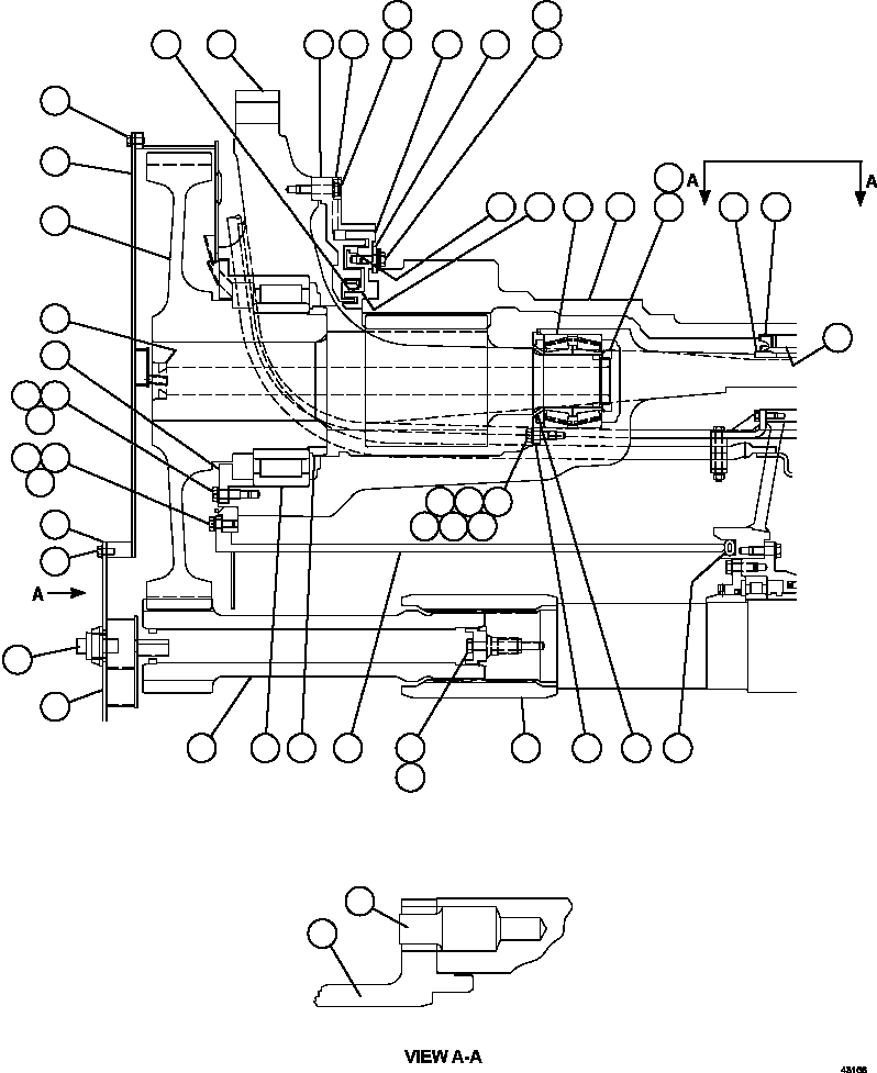 NOTE: (1) INCLUDED IN 58E-WM-AK090 OVERHAUL KIT. 58E-WM-AK090 KOMATSU