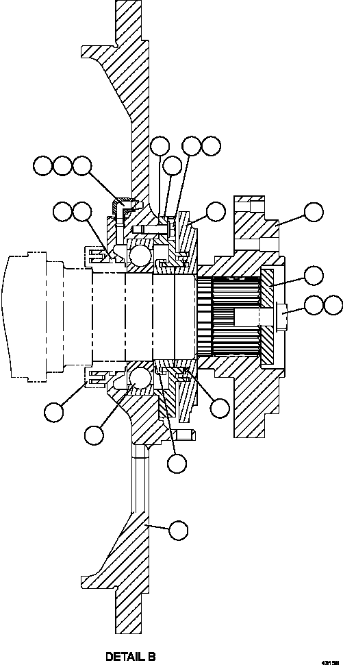 (4) INCLUDED IN 58E-WM-AK080 ROTOR BEARING KIT. 58E-WM-AK080 KOMATSU