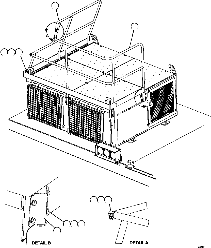 HANDRAIL (GRID REAR) 58E-54-40700 KOMATSU