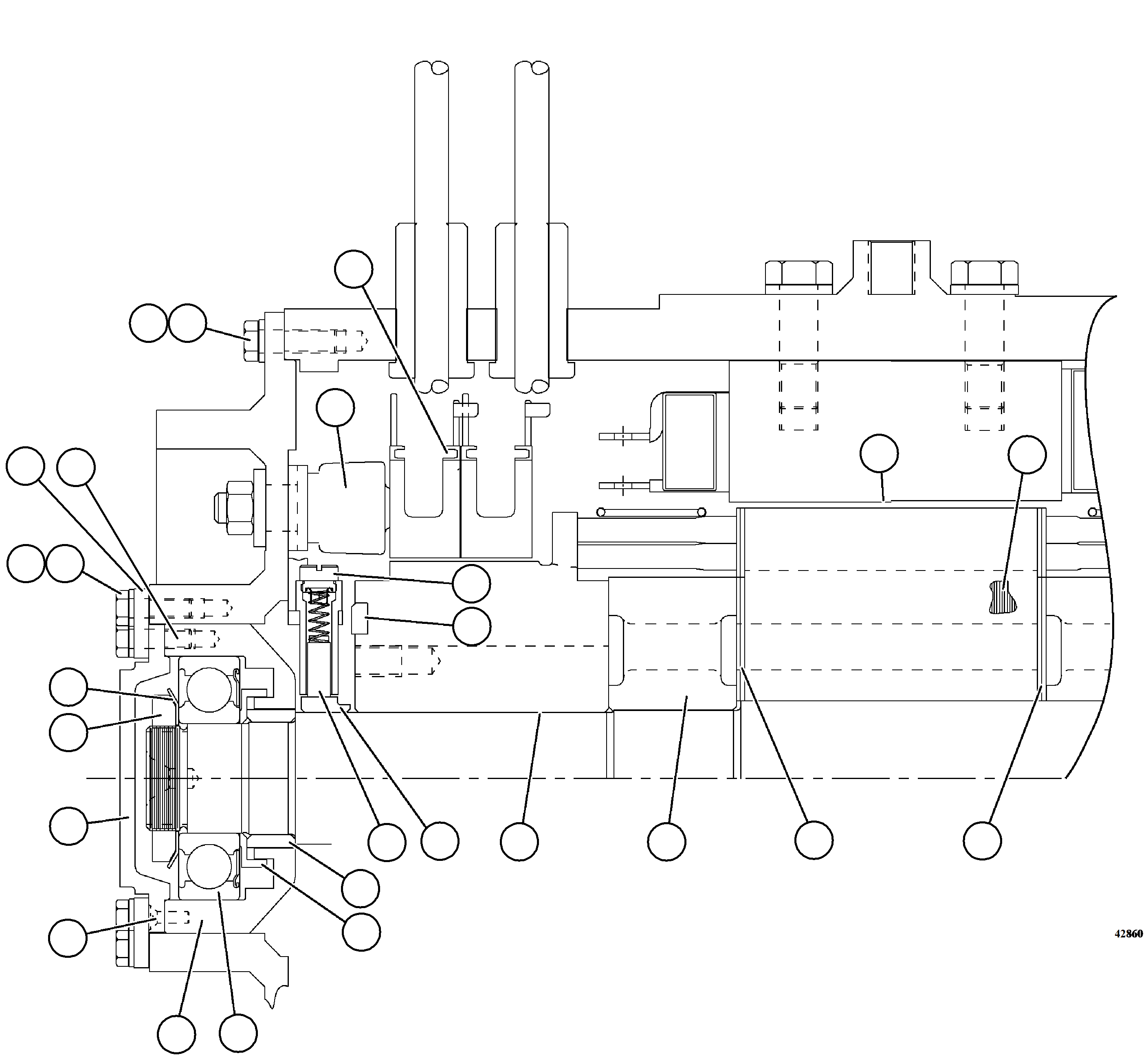 NOTE: (1) INCLUDED IN 58E-GB-AK010 BLOWER MOTOR REBUILD KIT. 58E-GB-AK010 KOMATSU