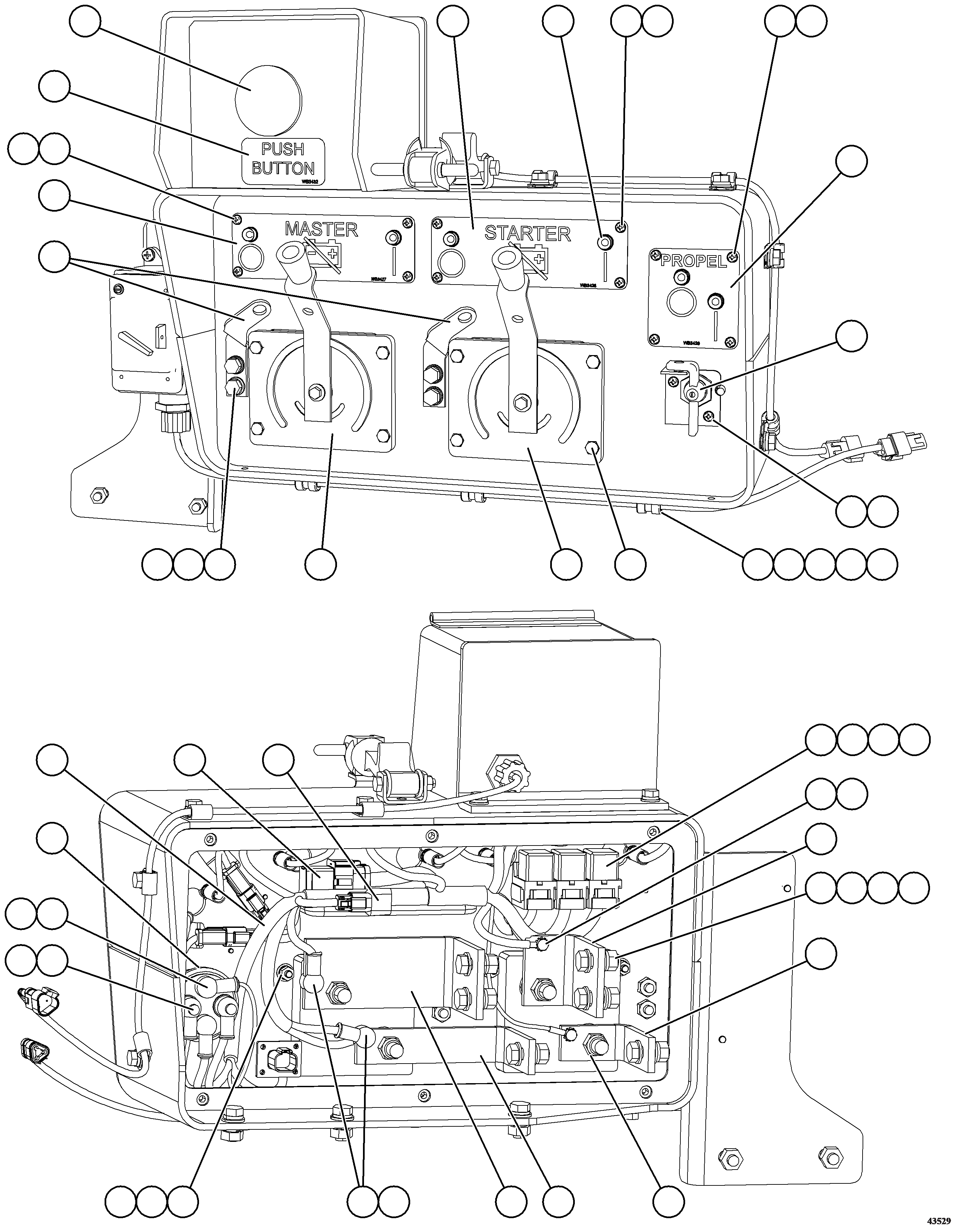 PLATE, MASTER DISCONNECT (RUSSIAN) 58F-93-40550 KOMATSU