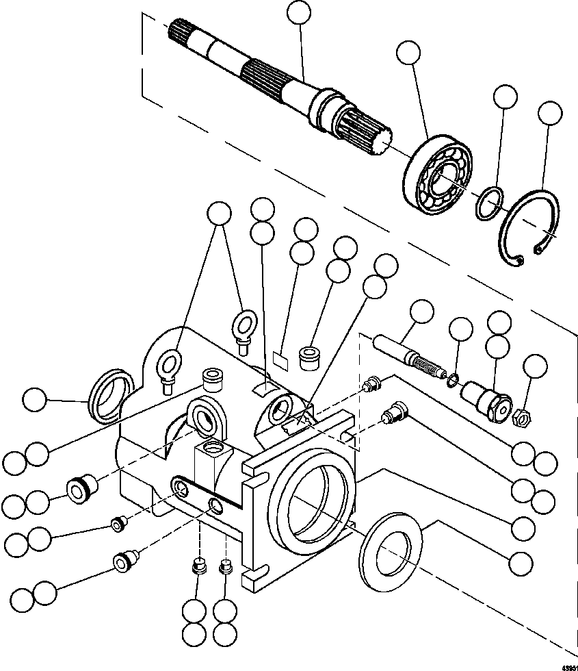 DRIVE SHAFT ASSEMBLY 58B-98-02800 KOMATSU