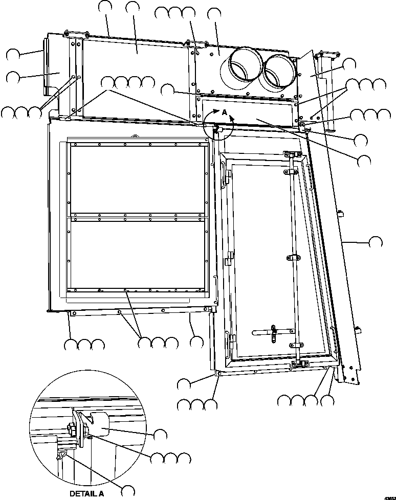 PANEL, UPRIGHT 58B-80-10010 KOMATSU