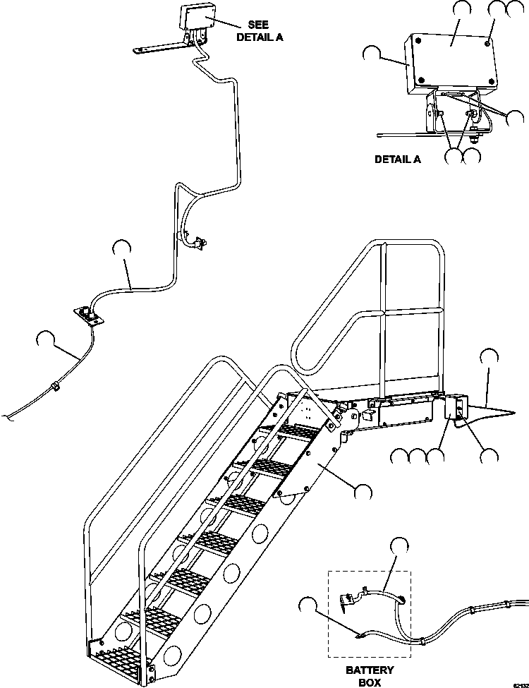 LADDER ASSEMBLY (SEE INDEX) 58F-60-01220 KOMATSU