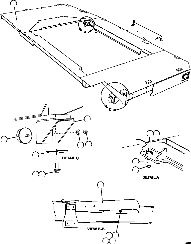 DECK, LH 58E-54-04772 KOMATSU