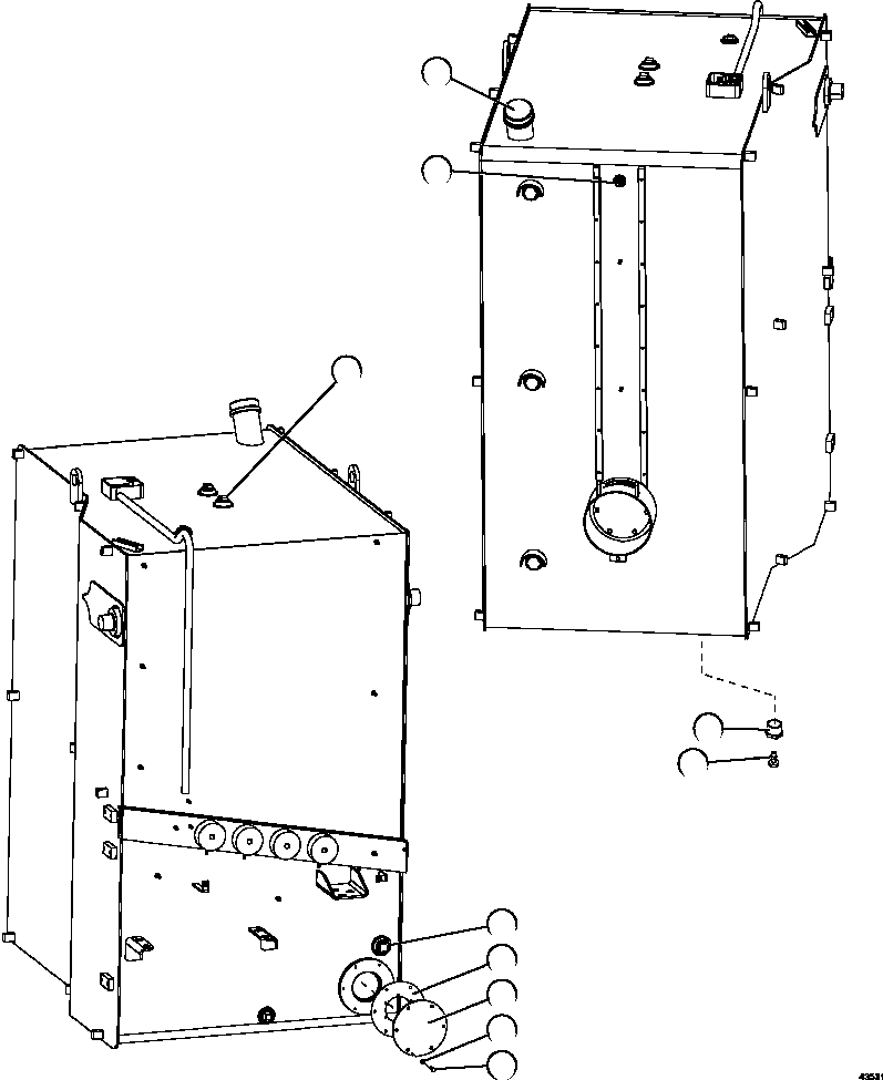 FUEL TANK ASSEMBLY 58E-04-00062 KOMATSU