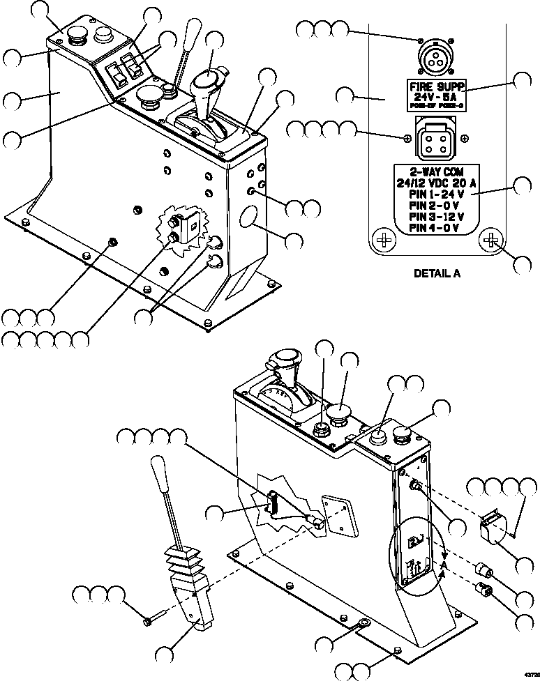Консоль 58F-54-01140 KOMATSU
