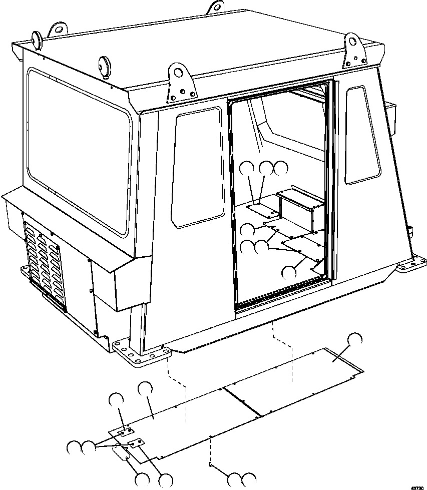 Крышка 58E-06-07890 KOMATSU