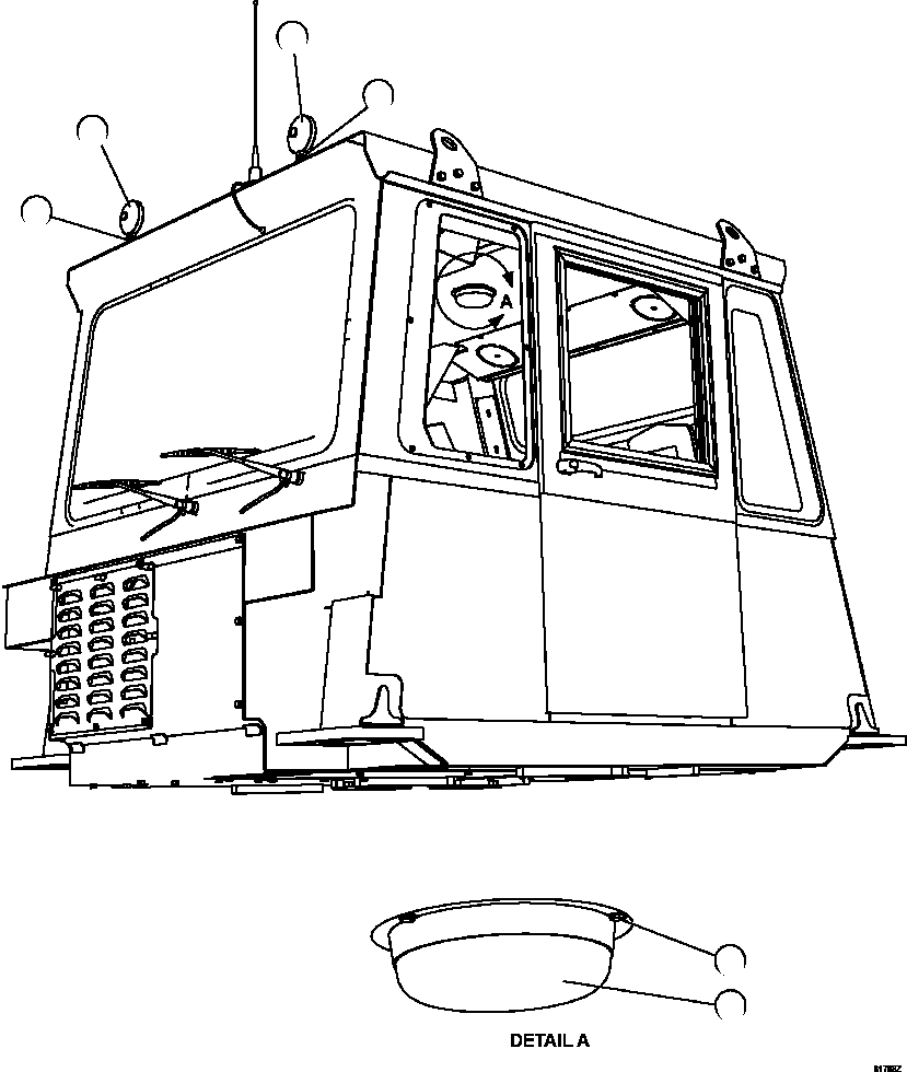 Плафон освещения 58F-54-01170 KOMATSU