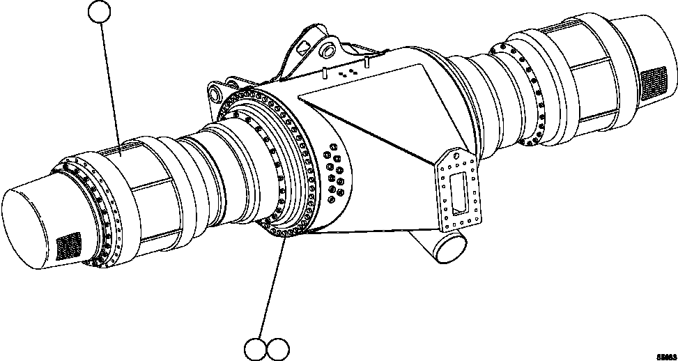 WHEEL, MOTORIZED DRIVE (SEE INDEX) 58E-30-10090 KOMATSU