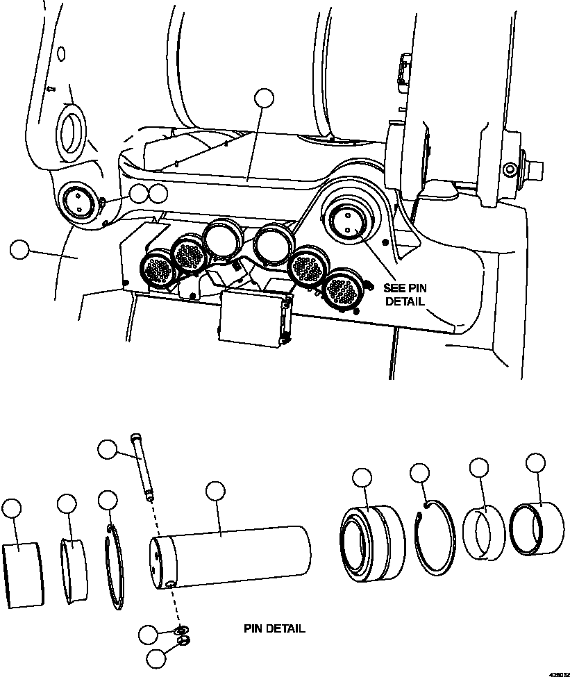 Распорка (1) 58F-50-00139 KOMATSU