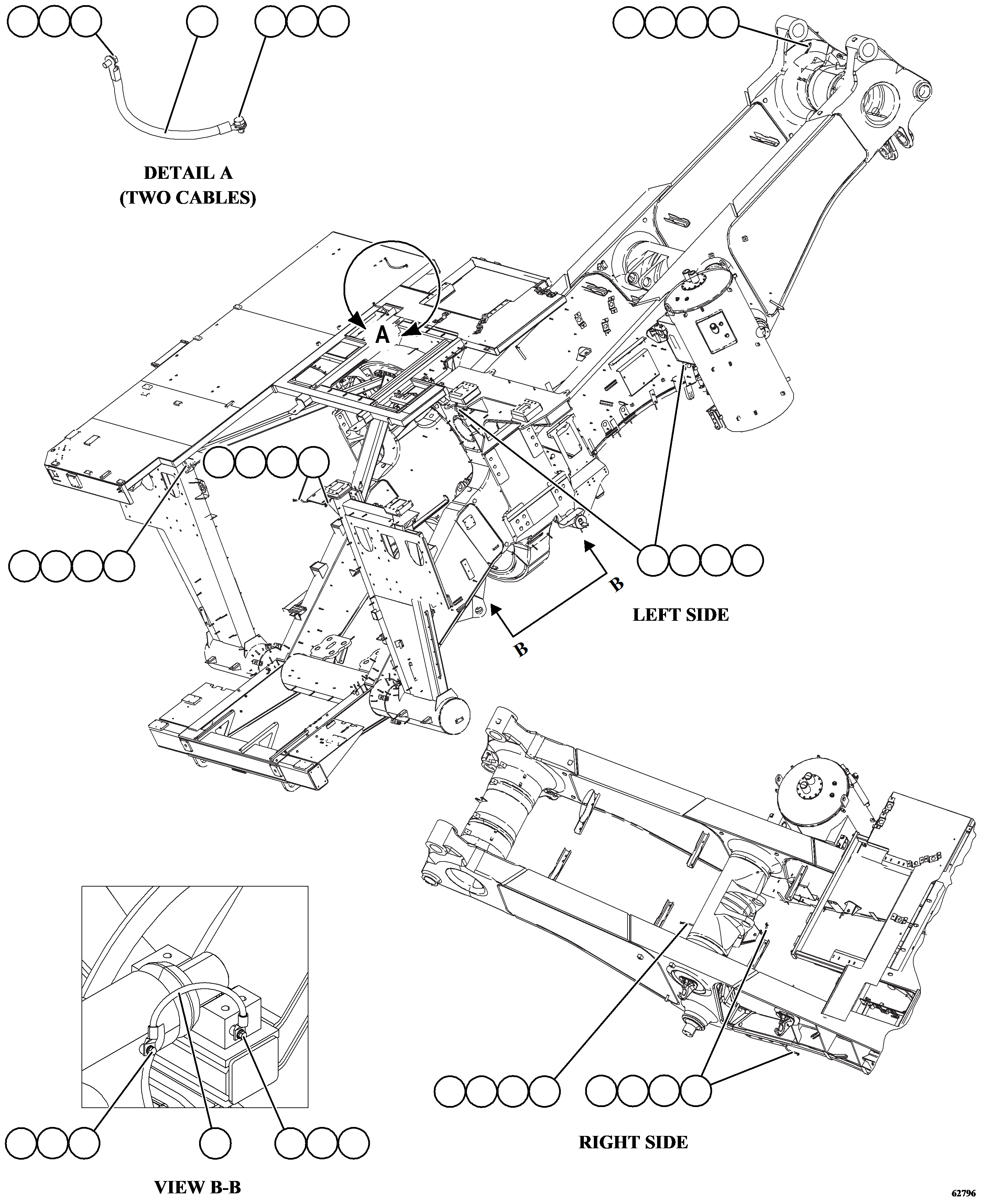 Провод массы CH4303 KOMATSU