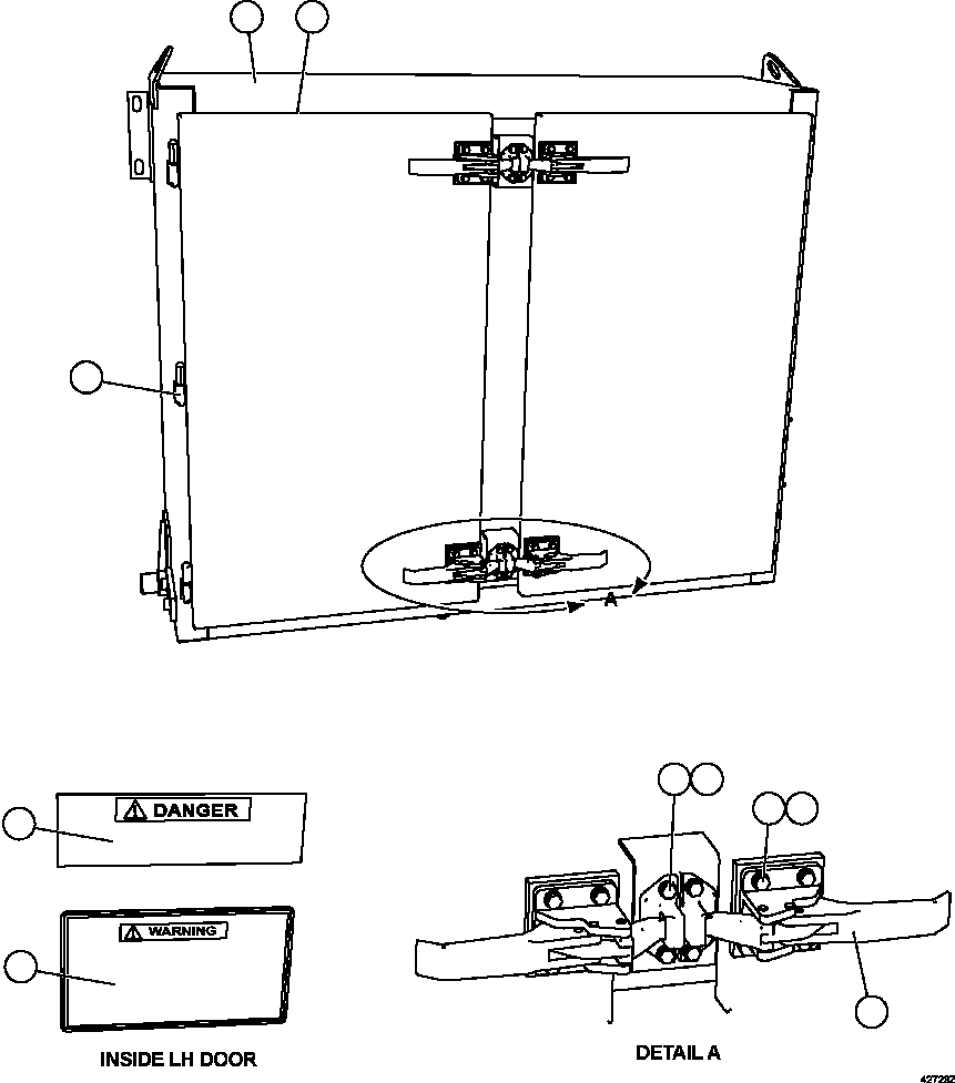 CABINET 58E-54-00301 KOMATSU