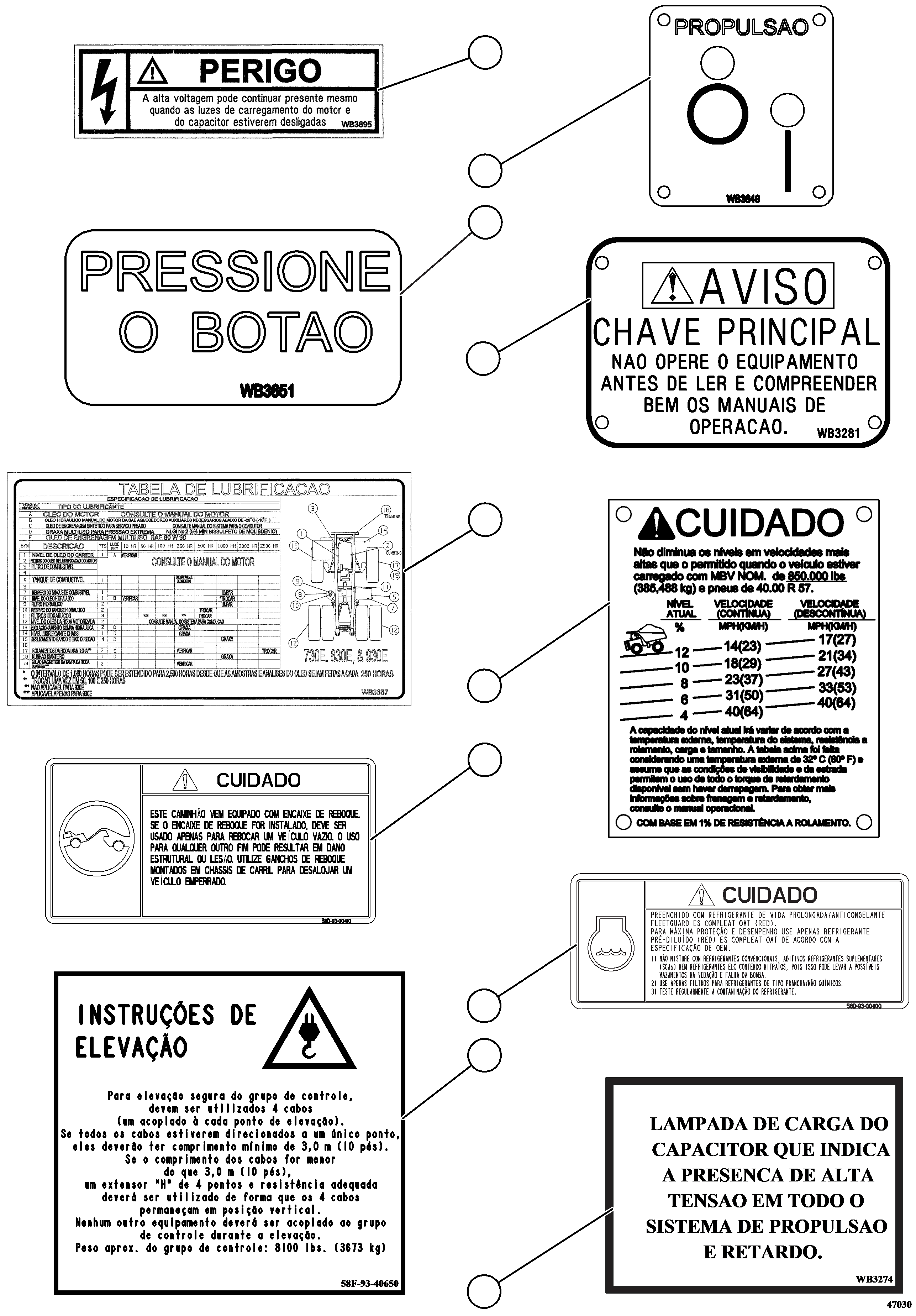 DECAL, LIFTING INSTRUCTIONS (CONTROL CABINET) 58F-93-40650 KOMATSU