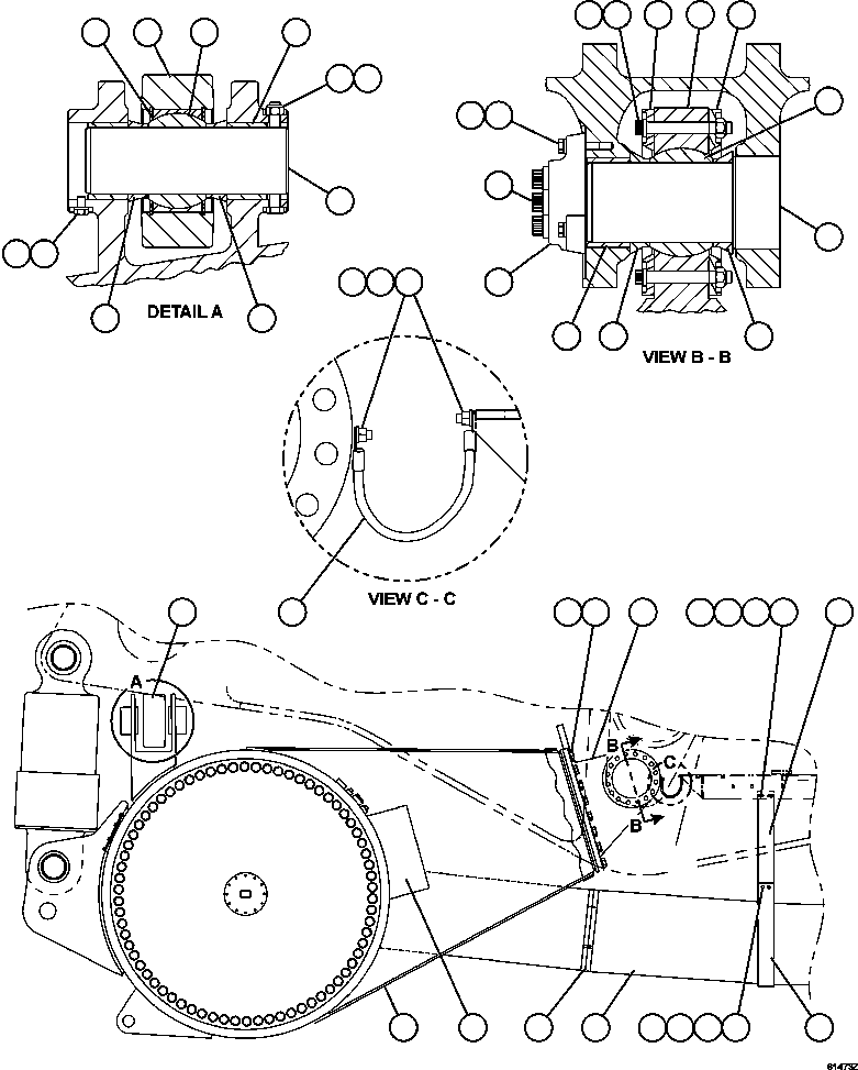 CABLE GUARD - L.H. XB0680 KOMATSU