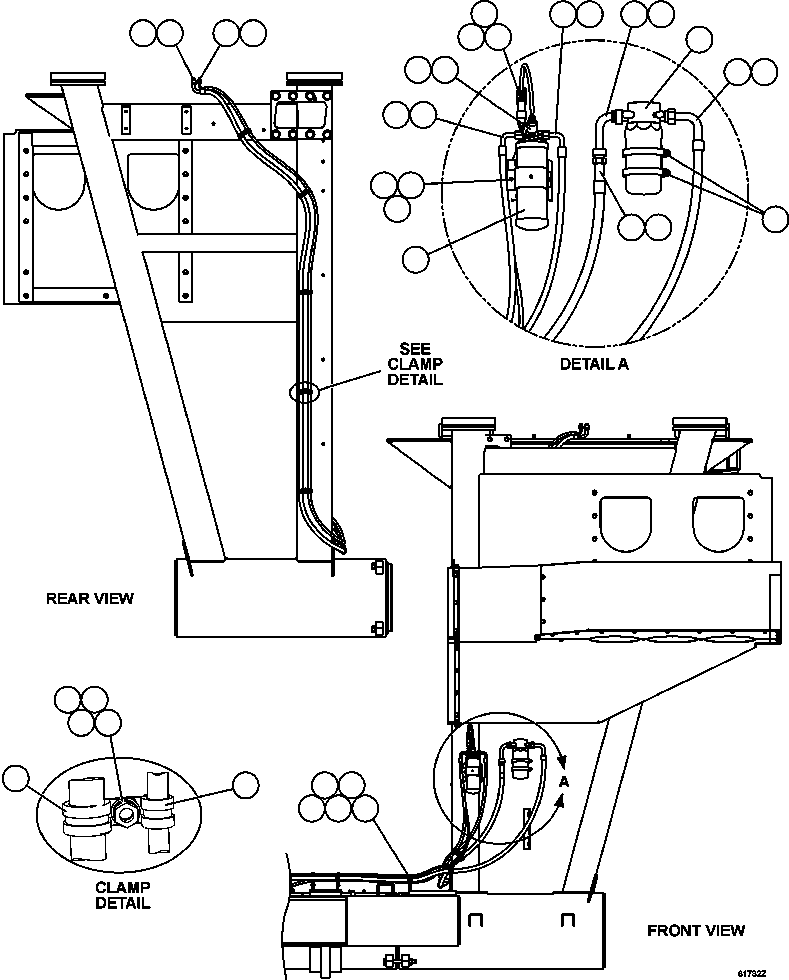 Шланг HA8616 KOMATSU