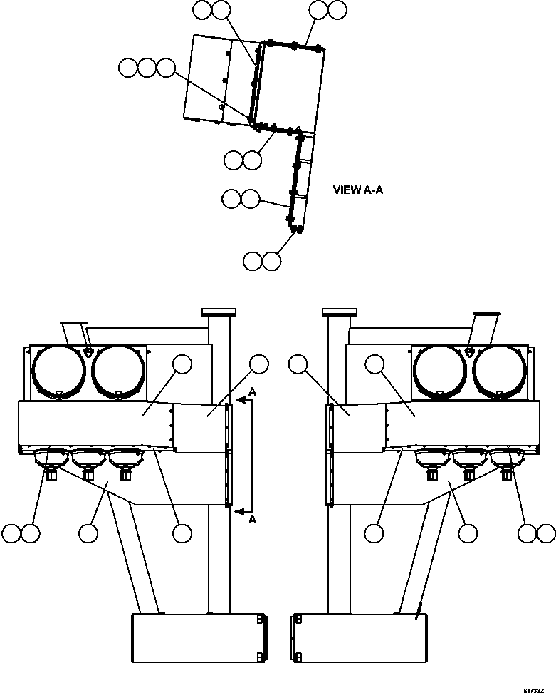 PANEL, LOWER - LH XB0654 KOMATSU