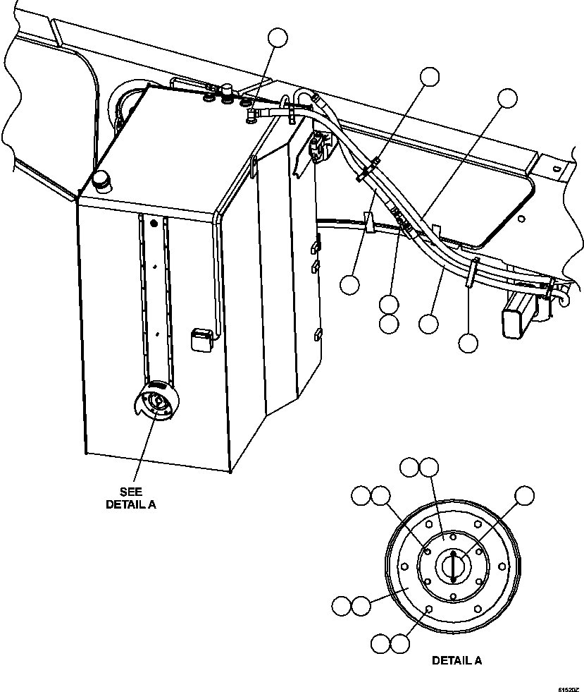 FLANGE ASSEMBLY W/ CHECK VALVE PC2847 KOMATSU