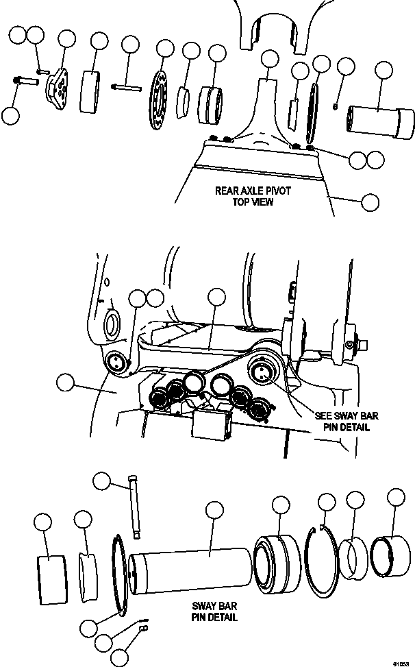 AXLE HOUSING ASSEMBLY XB3729 KOMATSU