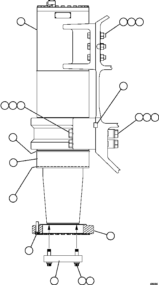 FRONT SUSPENSION ASSEMBLY (SEE INDEX) XB3916 KOMATSU